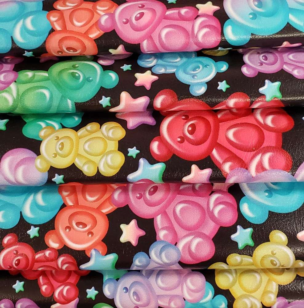 Gummy Star Splash (Black) By Honey Bear Studio Vinyl Roll