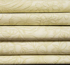 Floral Embossed Green Limeade Vinyl