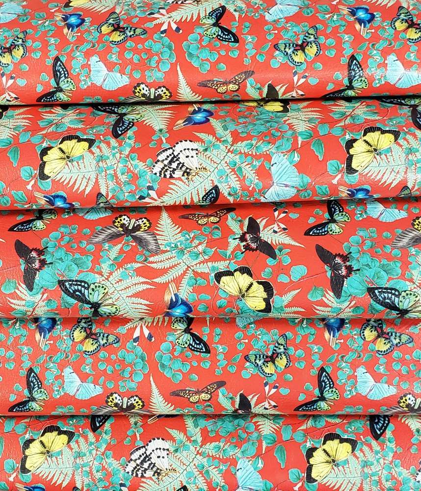 Fancy Flies (Scarlet) By Honey Bear Studio Vinyl Roll