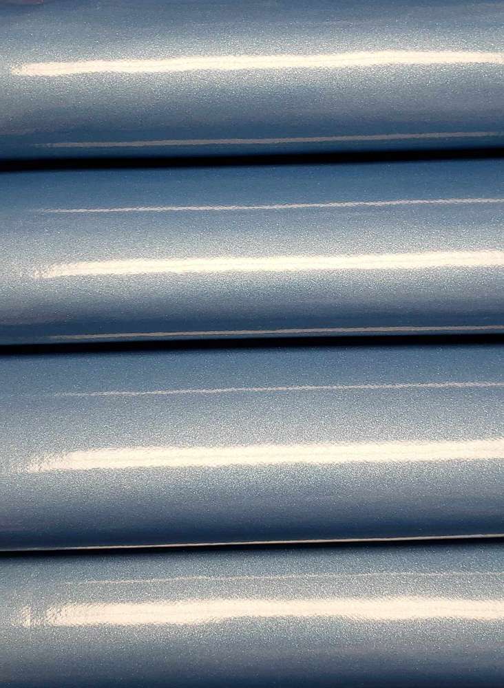 Baby Blue Patent Vinyl - Flawed