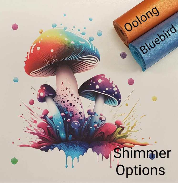 Neon Magic Mushroom Vinyl Panel