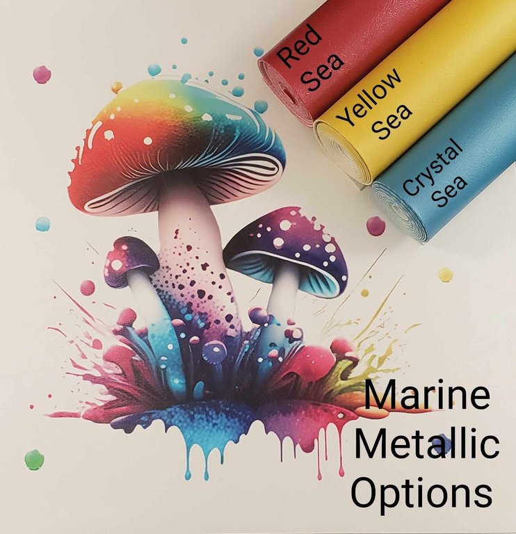 Neon Magic Mushroom Vinyl Panel