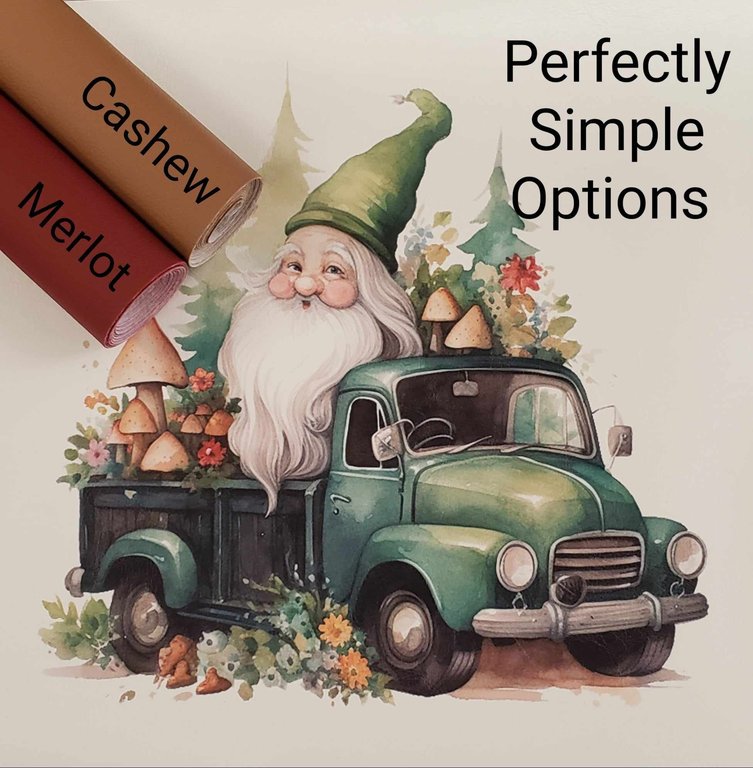 Gnomes on the Go Green Vinyl Panel