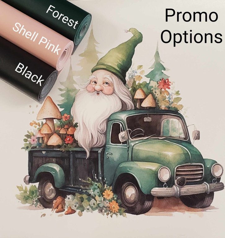 Gnomes on the Go Green Vinyl Panel