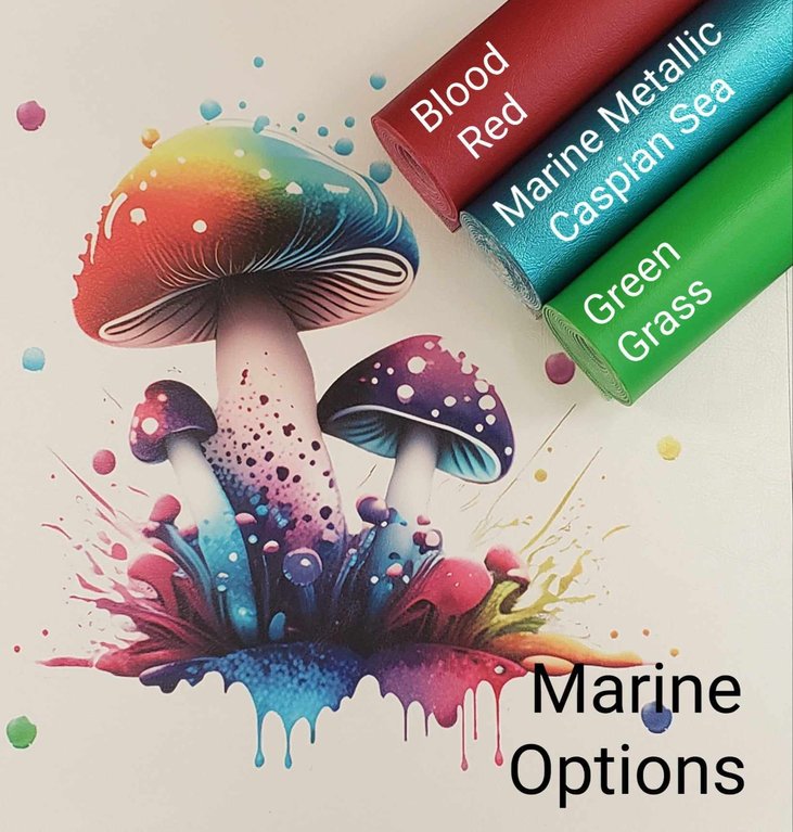 Neon Magic Mushroom Vinyl Panel