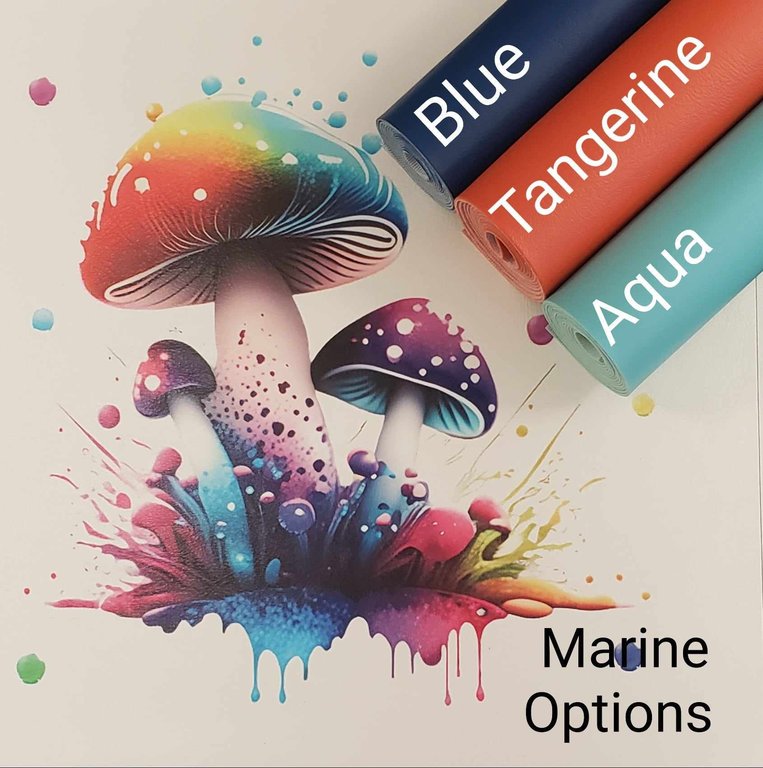 Neon Magic Mushroom Vinyl Panel