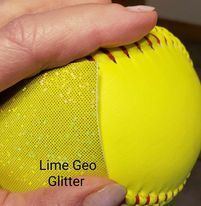 Lime Geo Glitter
