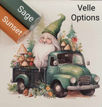 Gnomes on the Go Green Vinyl Panel