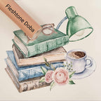 Vintage Book Study Vinyl Panel