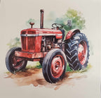 Grandpa's Red Tractor Panel