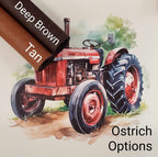 Grandpa's Red Tractor Panel