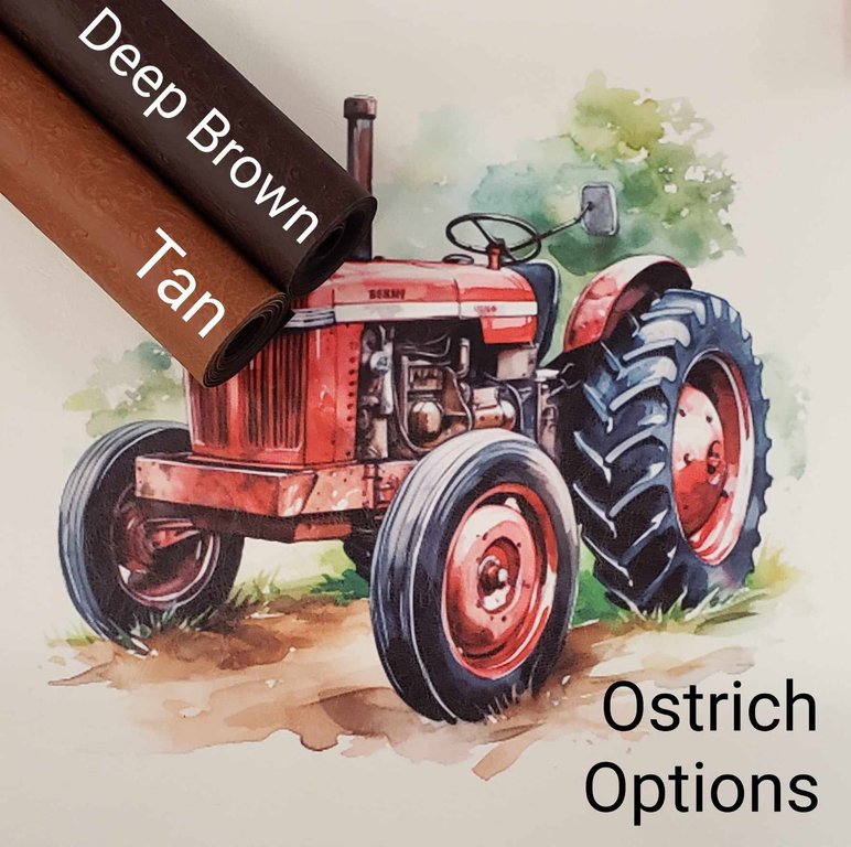 Grandpa's Red Tractor Panel