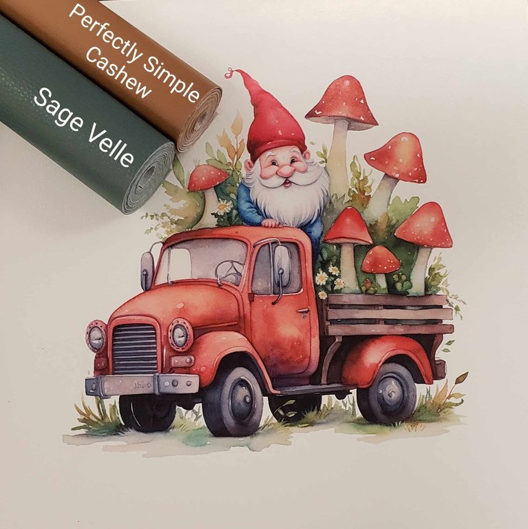 Gnomes on the Go Red Vinyl Panel