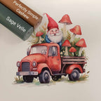 Gnomes on the Go Red Vinyl Panel