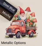 Gnomes on the Go Red Vinyl Panel