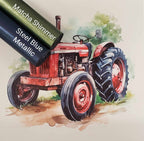 Grandpa's Red Tractor Panel