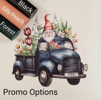 Gnomes on the Go Blue Vinyl Panel