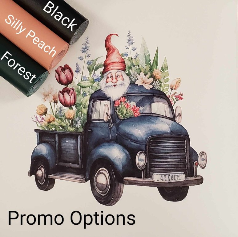 Gnomes on the Go Blue Vinyl Panel