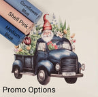 Gnomes on the Go Blue Vinyl Panel