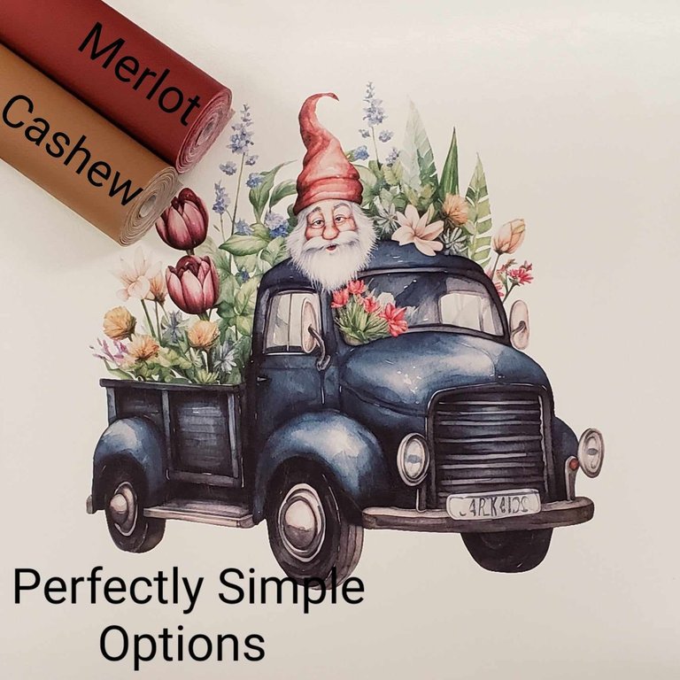 Gnomes on the Go Blue Vinyl Panel