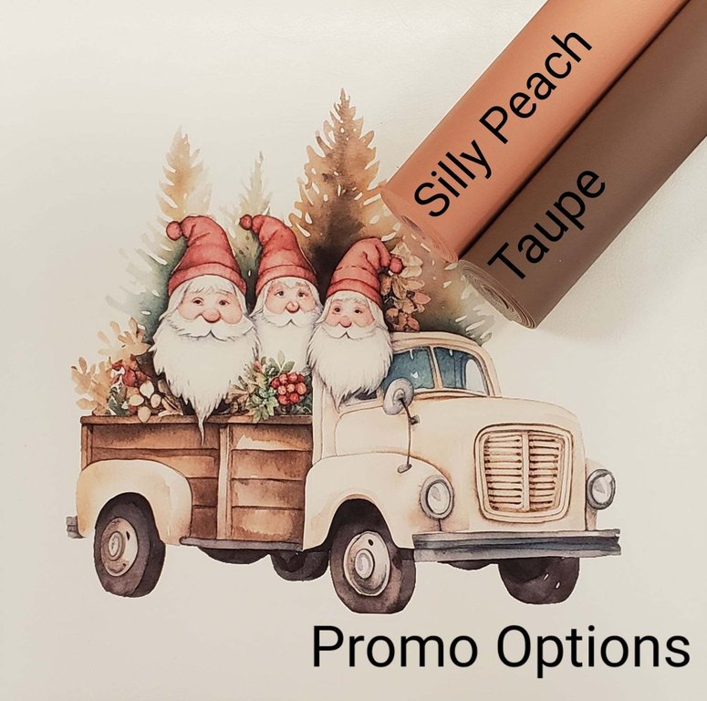 Gnomes on the Go Beige Vinyl Panel