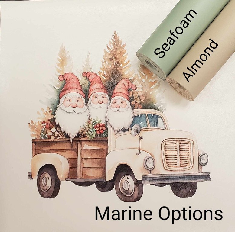 Gnomes on the Go Beige Vinyl Panel