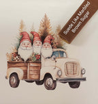 Gnomes on the Go Beige Vinyl Panel