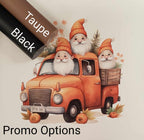 Gnomes on the Go Orange Vinyl Panel