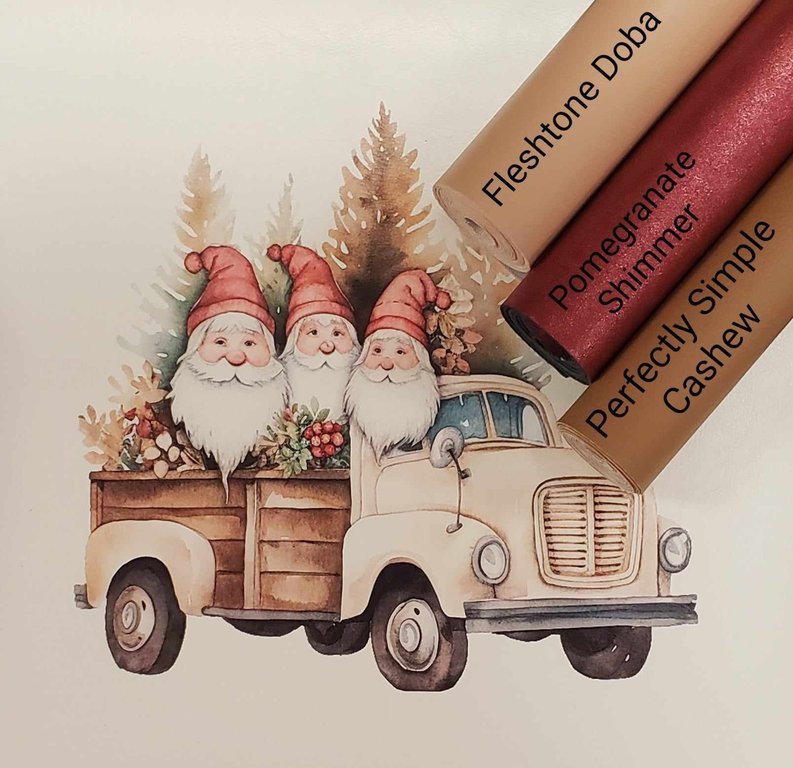 Gnomes on the Go Beige Vinyl Panel