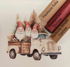 Gnomes on the Go Beige Vinyl Panel