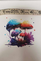 Neon Magic Mushroom #2 Vinyl Panel