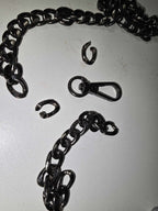 Chain Purse Strap Antique Brass 51"