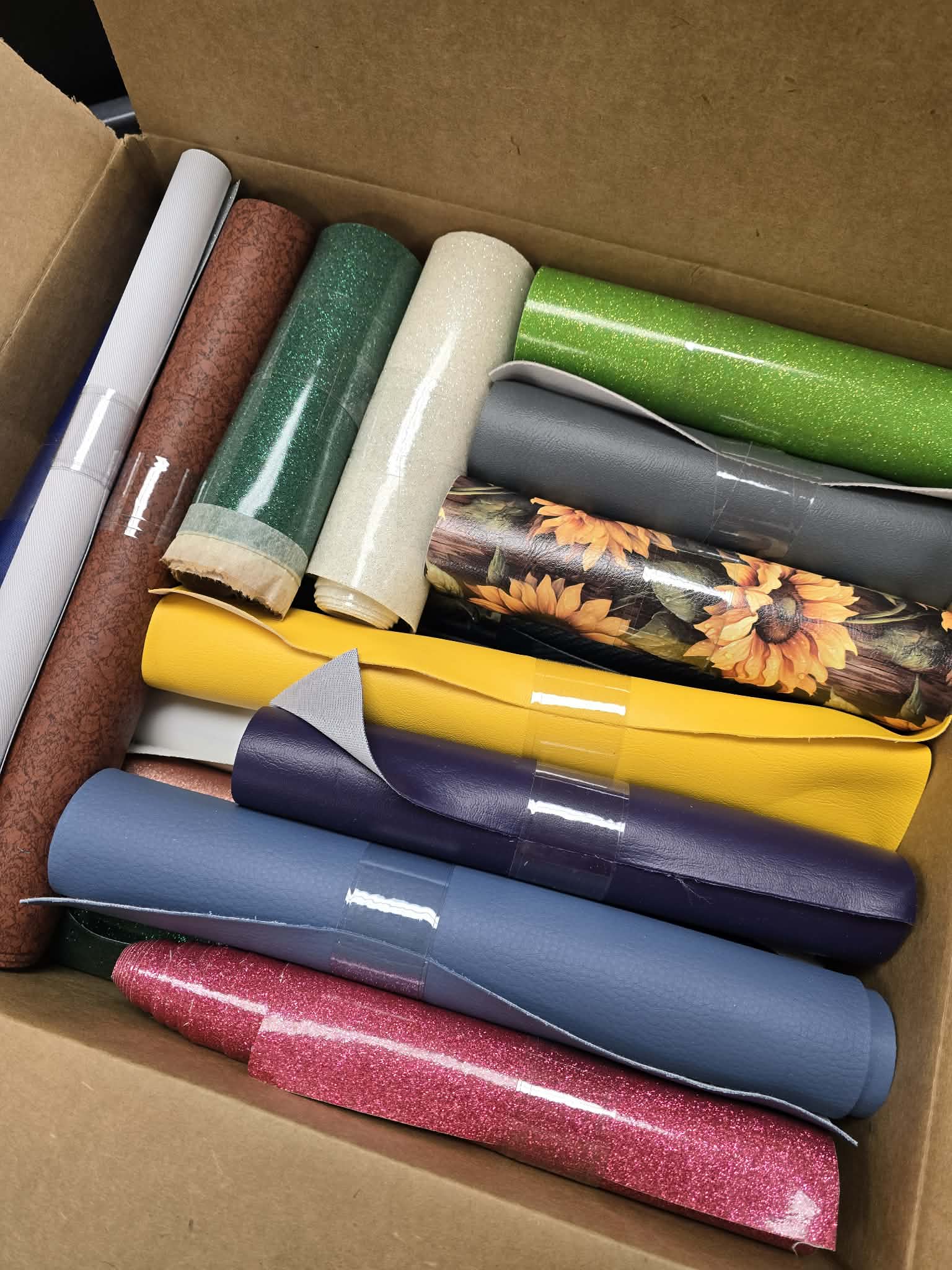 4 inch or higher scrap rolls/vinyl box 8 pounds or more