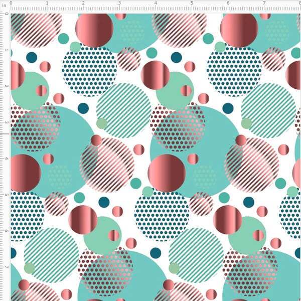 Opulence in Teal and Rose Gold TPU/Clear Vinyl