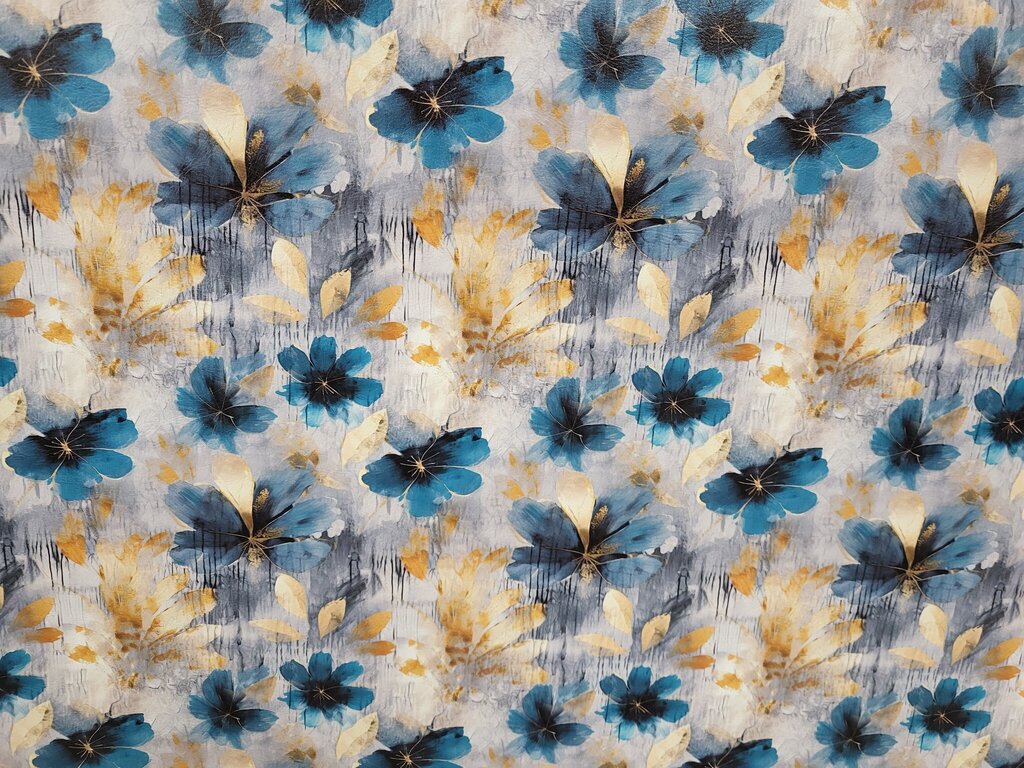 Blue Verdure Petals Vinyl