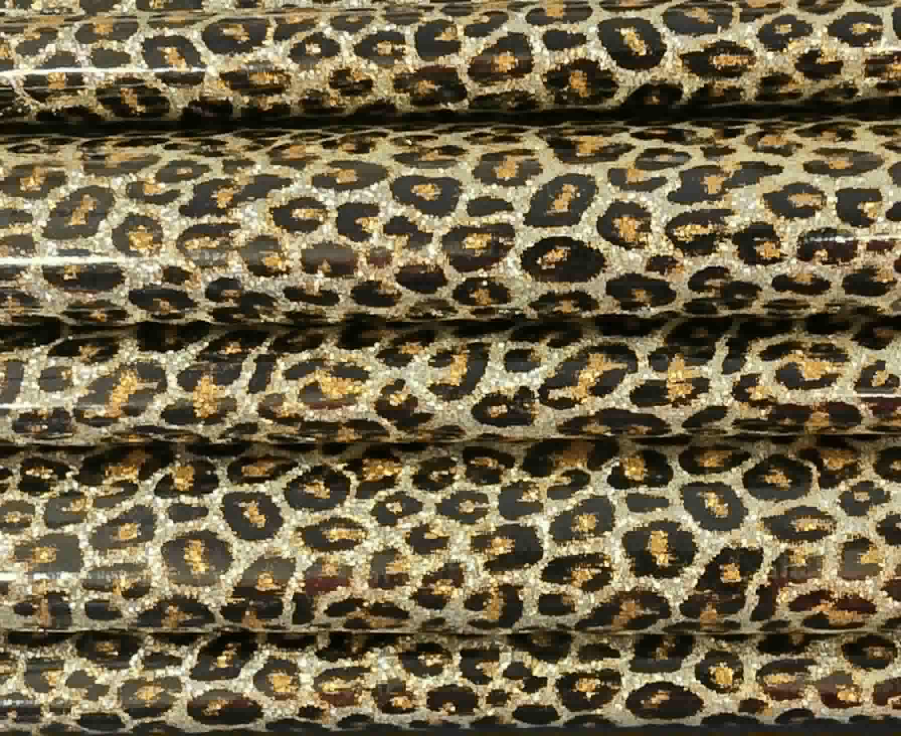 Gold Leopard Sparkle Canvas