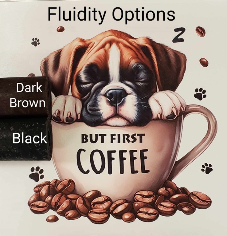 But First Coffee Pup Vinyl Panel