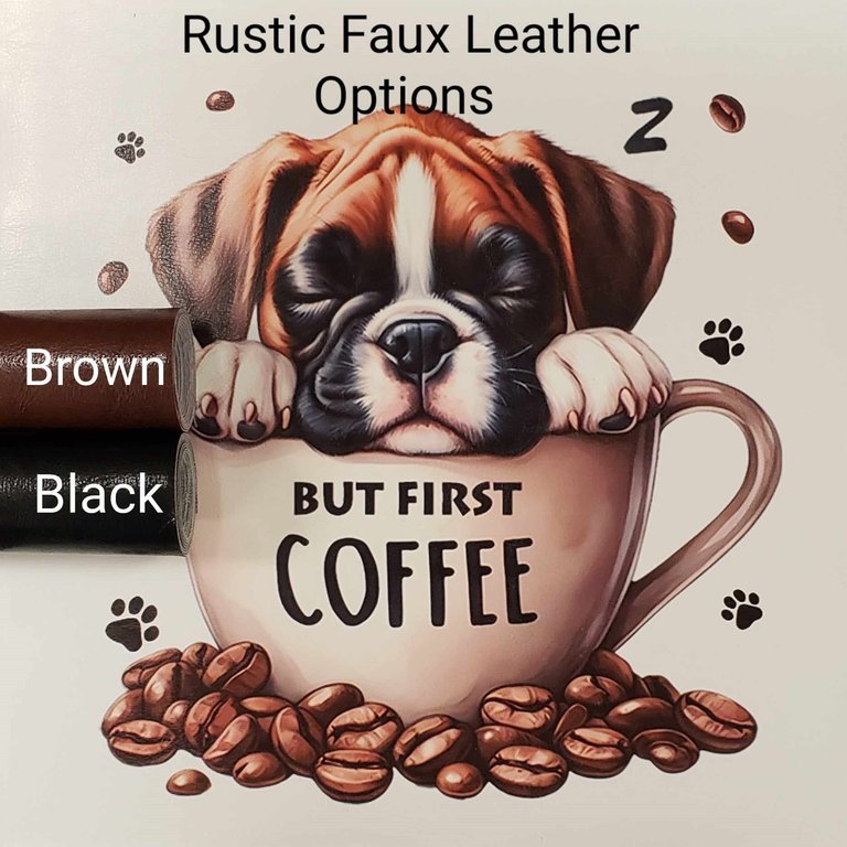 But First Coffee Pup Vinyl Panel
