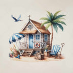 Beach House Vinyl Panel