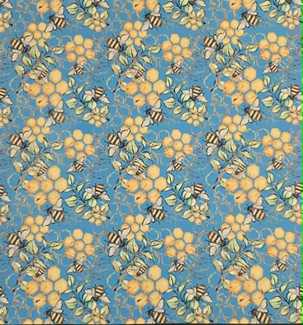 Bee's Knees (Blue Sky) By Honey Bear Studio Vinyl Roll