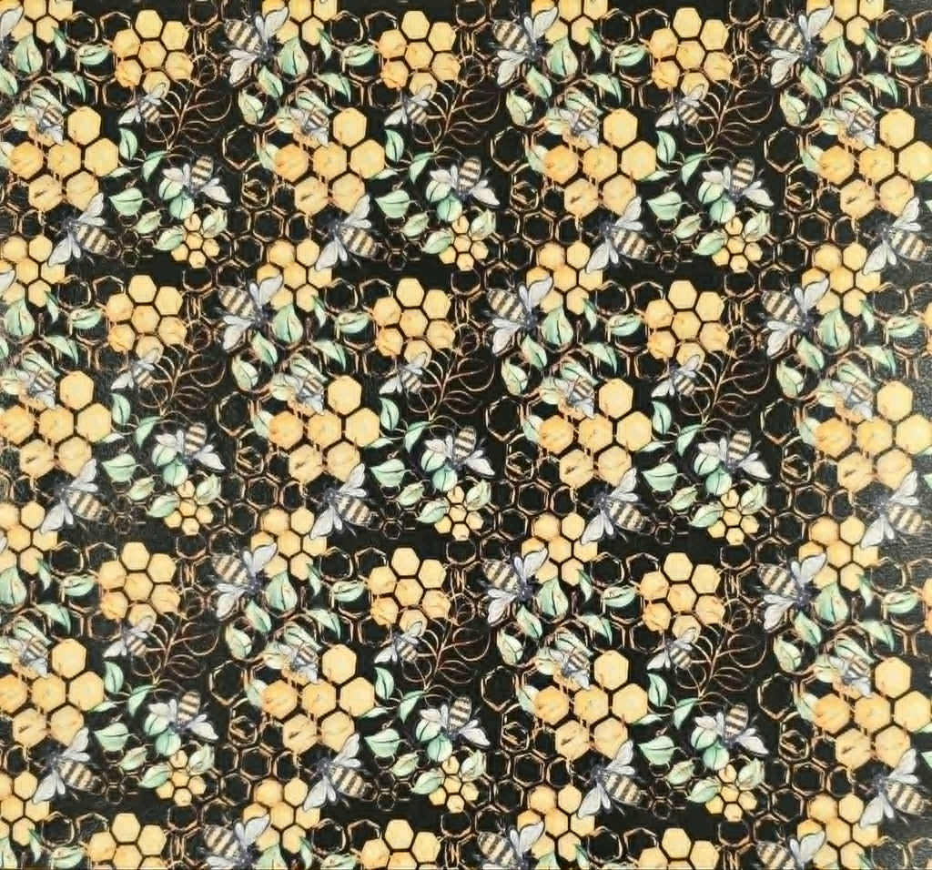 Bee's Knees (Jet Black) By Honey Bear Studio Vinyl Roll