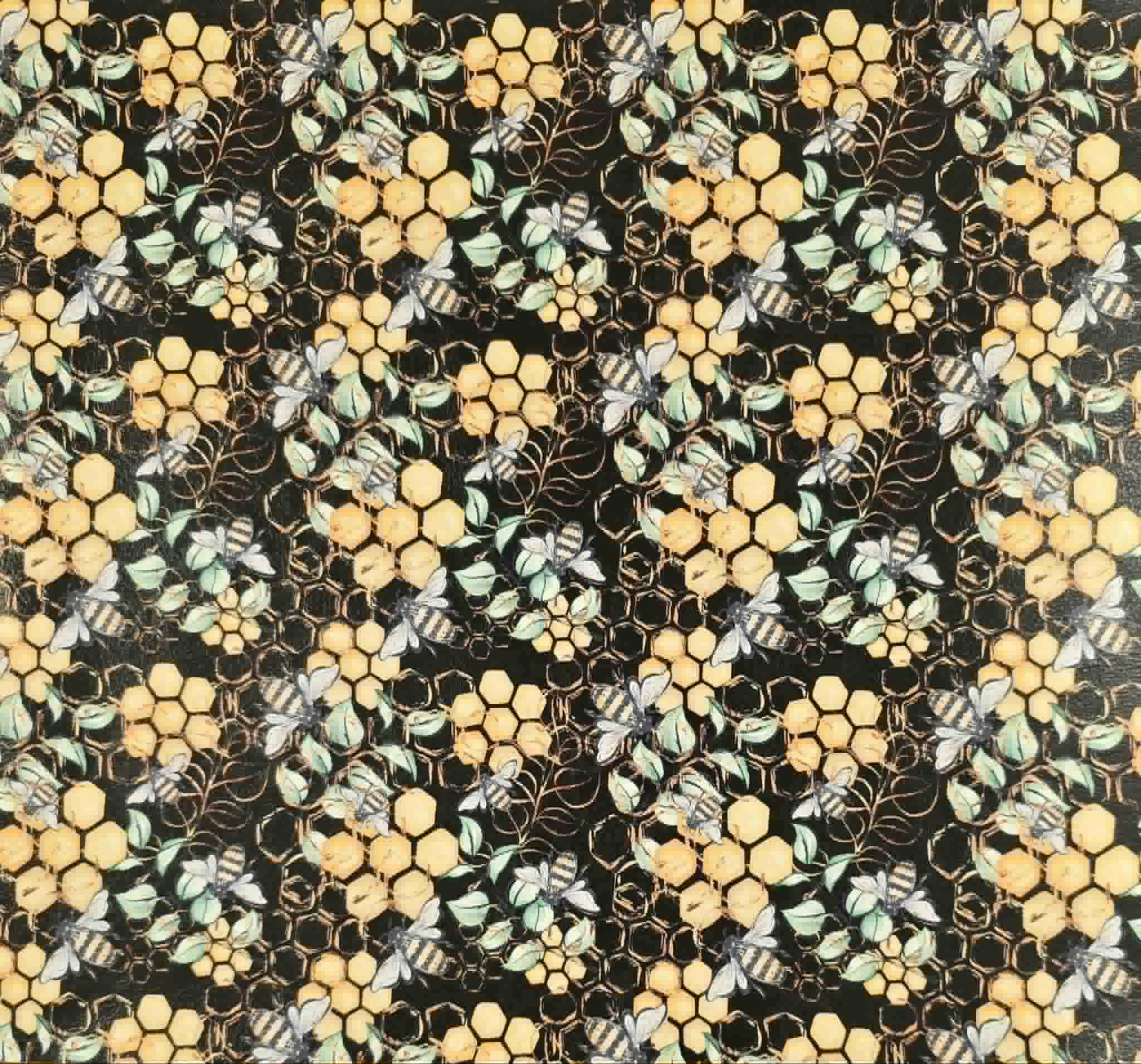 Bee's Knees (Jet Black) By Honey Bear Studio Vinyl Roll