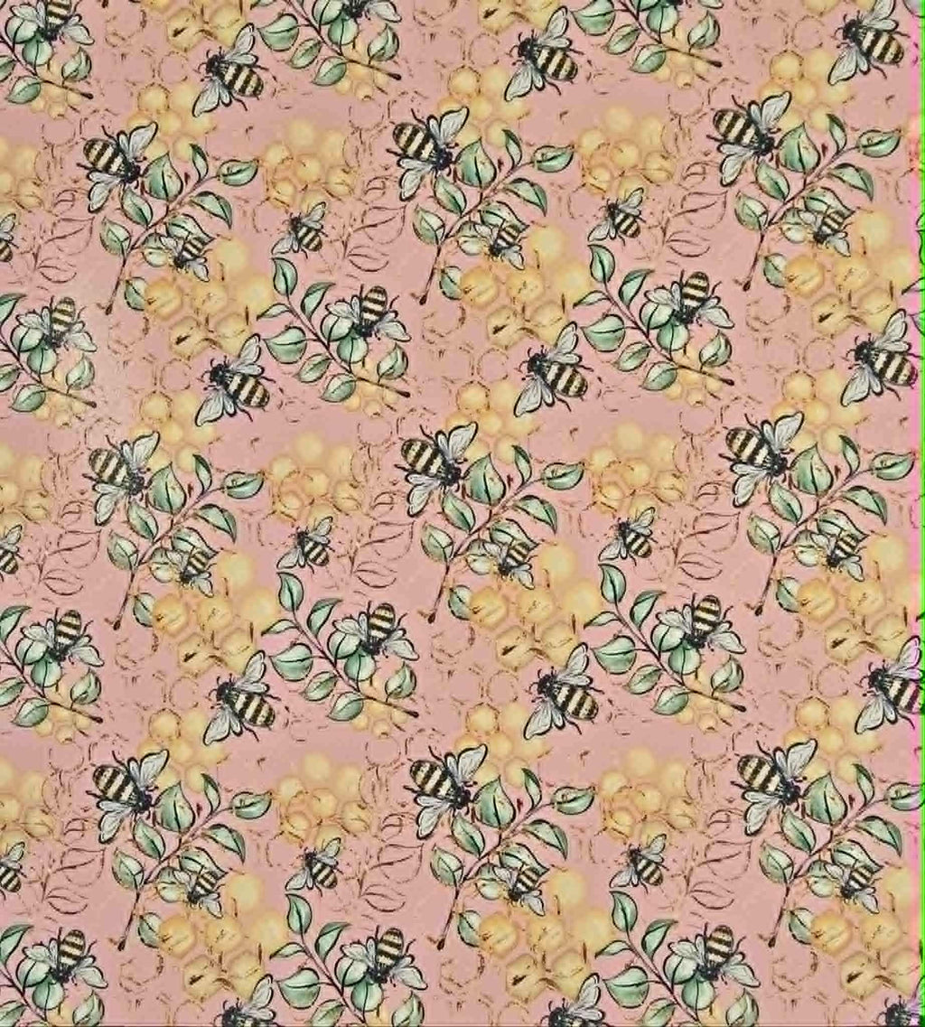Bee's Knees (Pink Lemonade) By Honey Bear Studio Vinyl Roll
