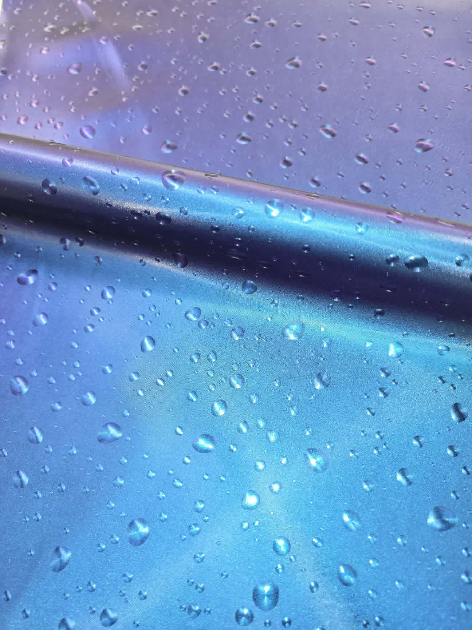 Blue to Purple 3D Rain Drops Vinyl