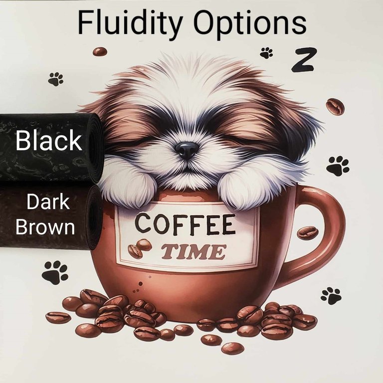 Pup Coffee Time Vinyl Panel