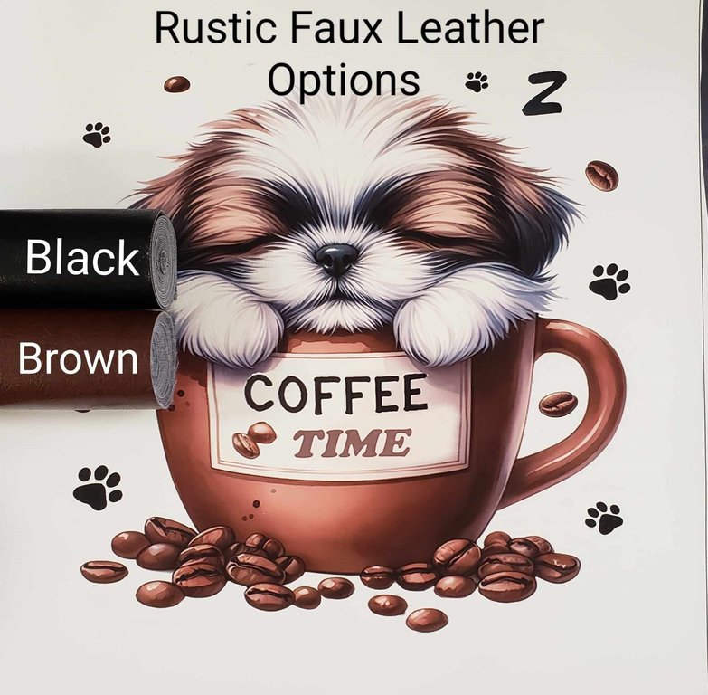 Pup Coffee Time Vinyl Panel