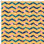 Rosies Floral Coordinating Chevron in Gold WPC