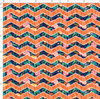 Rosies Floral Coordinating Chevron in Orange WPC