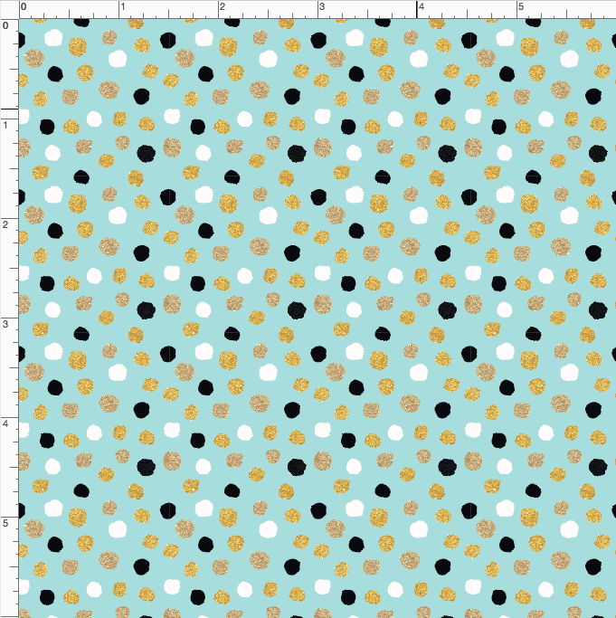 Sparkly Dots on Aqua WPC