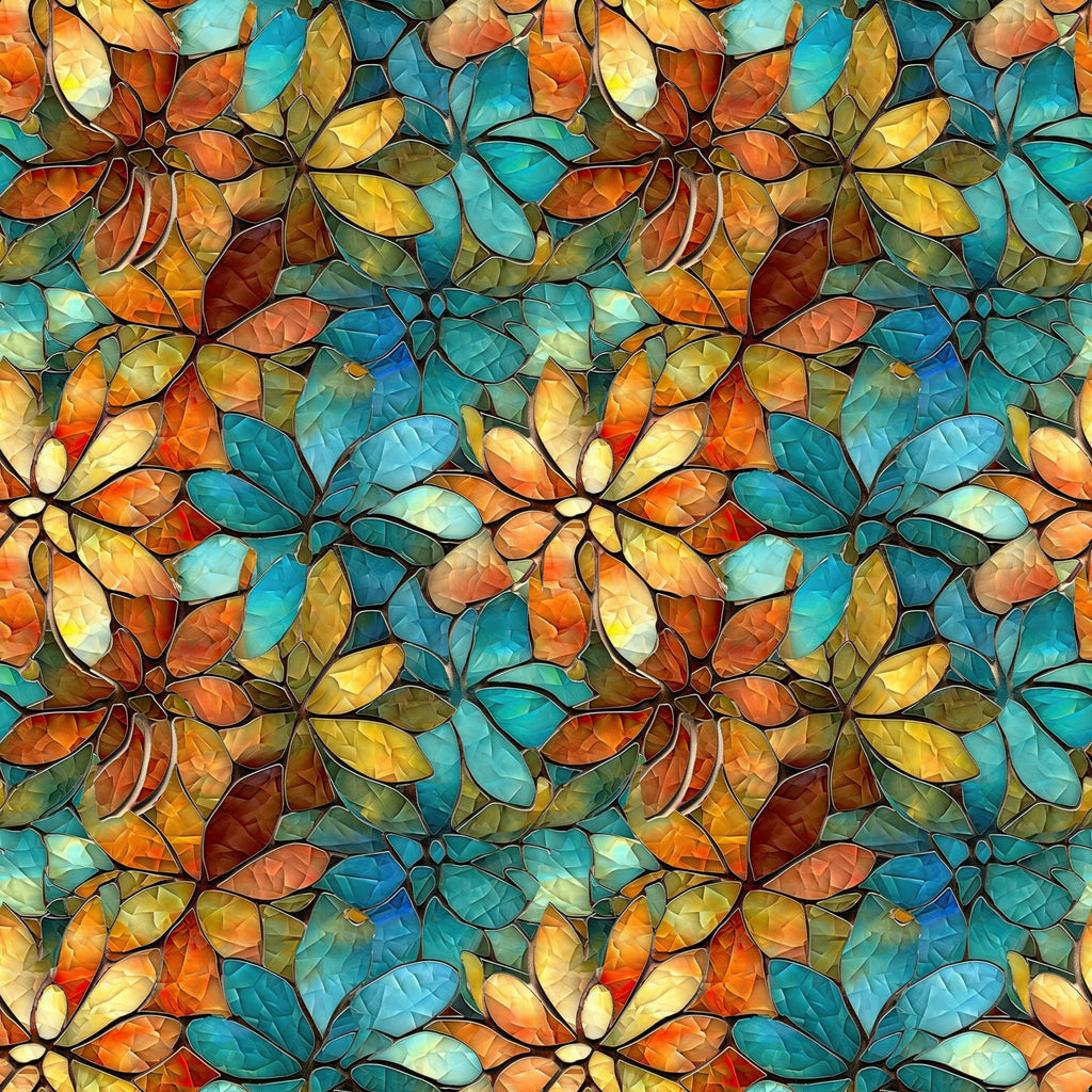 Mosaic in Bright Earth Tones WPC